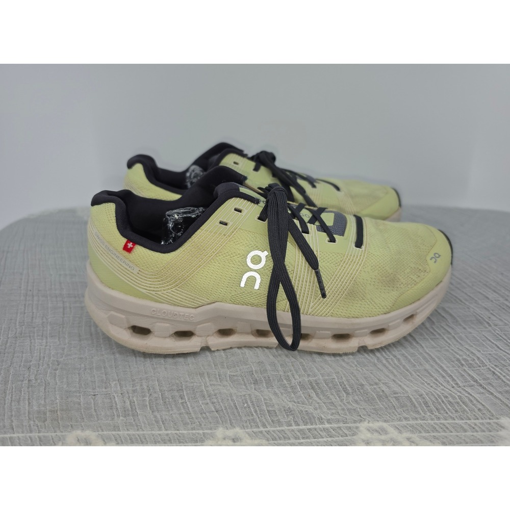 On Running Cloudgo Lime Green Tan Women Running Shoes 65.99016 US 9